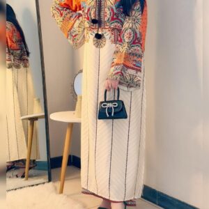 Stylish Printed Silk Lawn Shirt and Trouser Set-2 pcs