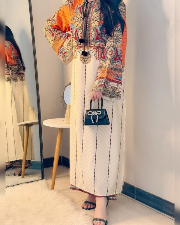 Stylish Printed Silk Lawn Shirt and Trouser Set-2 pcs