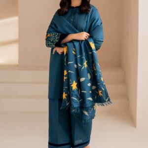 3-Pcs women's unstitched embroidered suit
