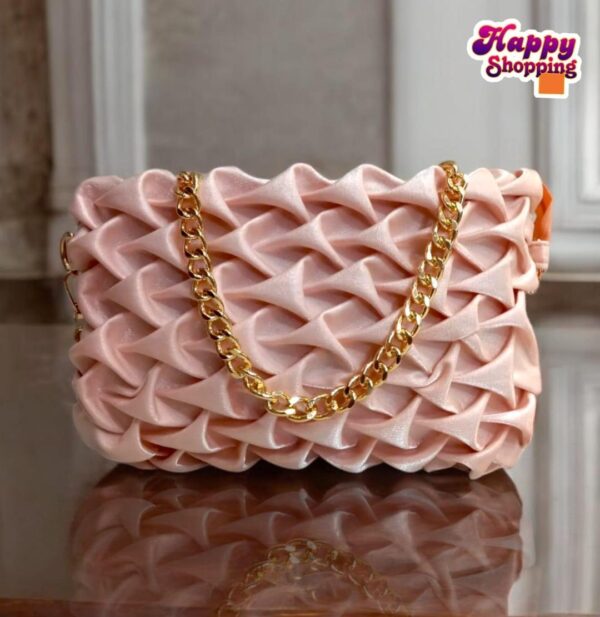 Stylish women's textured glitter shoulder bag - Image 2
