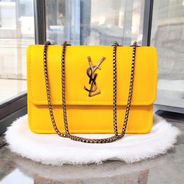 Stylish yellow cross body bag for girls
