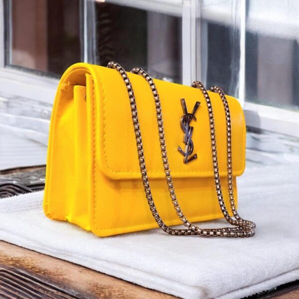 Stylish yellow cross body bag for girls - Image 2