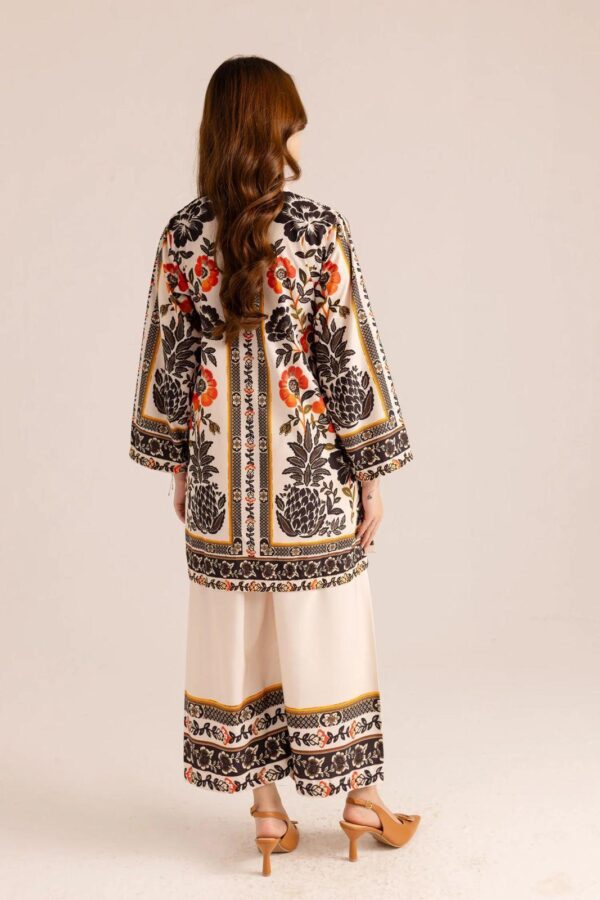 Elegant Printed Silk shirt and Trouser Set-2 pcs - Image 5