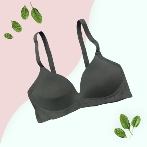 Silk plain comfortable and lightweight padded bra - Image 3