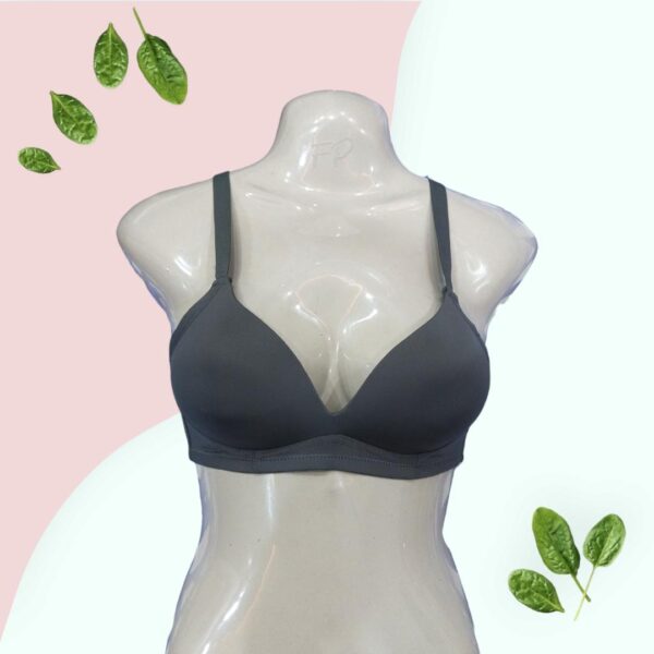 Silk plain comfortable and lightweight padded bra - Image 2