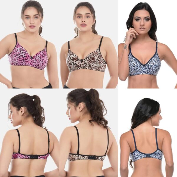 Light weight comfortable and multicolor minimizer bra