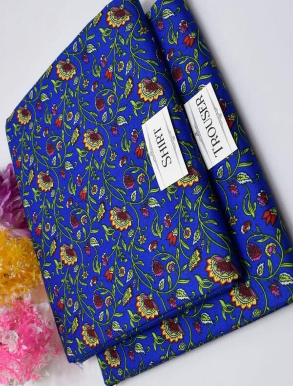 2 PCs women unstitched Printed suit